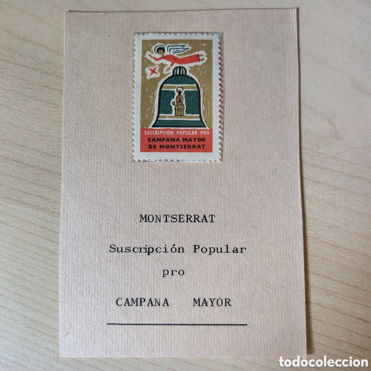 Sellos: a65 Barcelona Montserrat Suscripci&oacute;n Popular Pro Campana Mayor