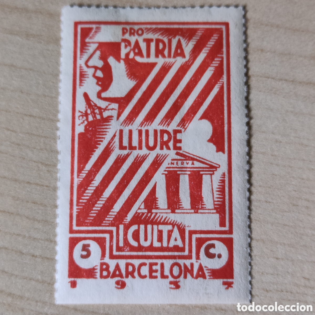 Sellos: a66 Barcelona Patria Lliure i Culta Allepuz 227 Catalunya