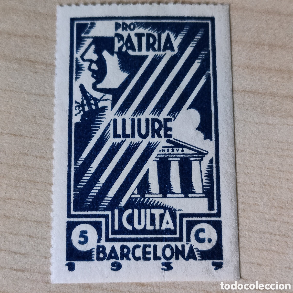 Sellos: a66 Barcelona Patria Lliure i Culta Allepuz 228 azul oscuro