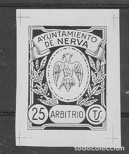 Sellos: NERVA- 25 CTS,-ARBITRIO-- PRUEBA EN NEGRO SIN DENTAR-VER FOTOS