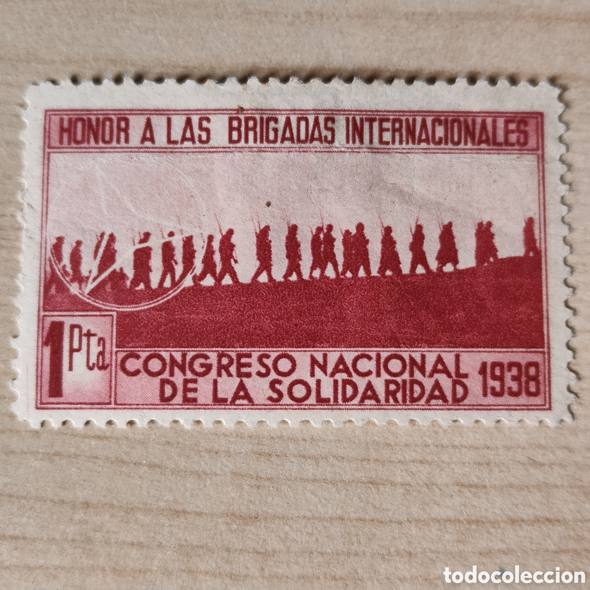 Sellos: z11 Honor a las Brigadas Internacionales Congreso Nacional de la Solidaridad Allepuz 171 afinet 1785