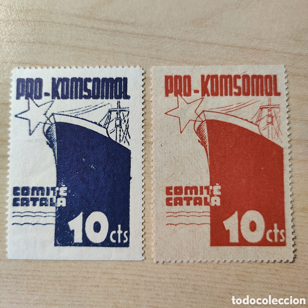 Sellos: z11 Pro Komsomol Comit&eacute; Catal&agrave; 10 cts