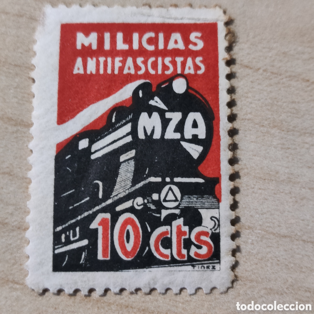 Sellos: z11 Milicias Antifascistas MZA Allepuz 2034