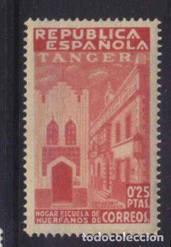 Sellos: S-11842- REPUBLICA EPA&Ntilde;OLA. TANGER. HOGAR ESCUELA DE HUERFANOS DE CORREOS.