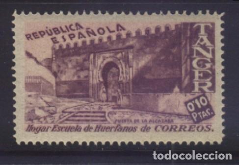 Sellos: S-11843- REPUBLICA EPA&Ntilde;OLA. TANGER. HOGAR ESCUELA DE HUERFANOS DE CORREOS.