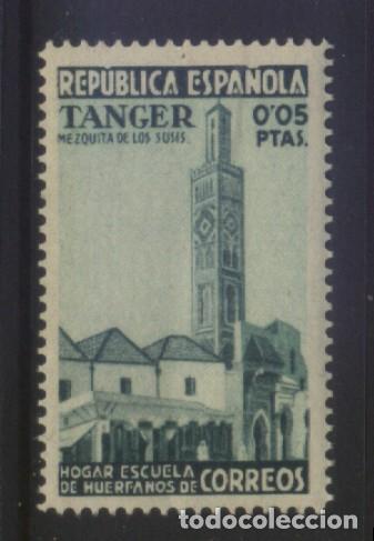 Sellos: S-11844- REPUBLICA EPA&Ntilde;OLA. TANGER. HOGAR ESCUELA DE HUERFANOS DE CORREOS.