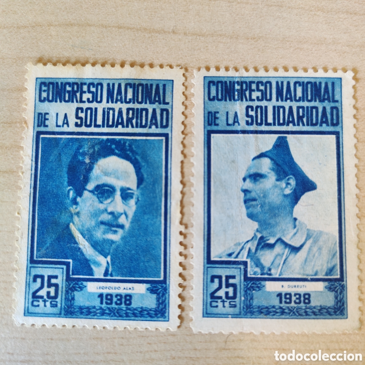 Sellos: z12 Congreso Nacional de la Solidaridad 1938 25 cts