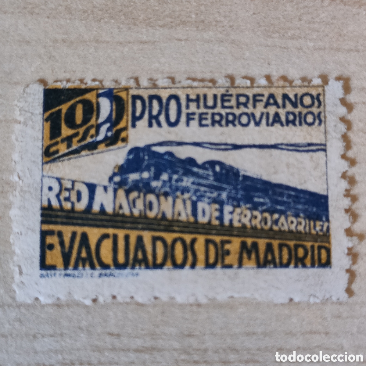 Sellos: z08 Madrid Pro Hu&eacute;rfanos Red Nacional Ferrocarriles de Evacuados Allepuz 2480 afinet 1997