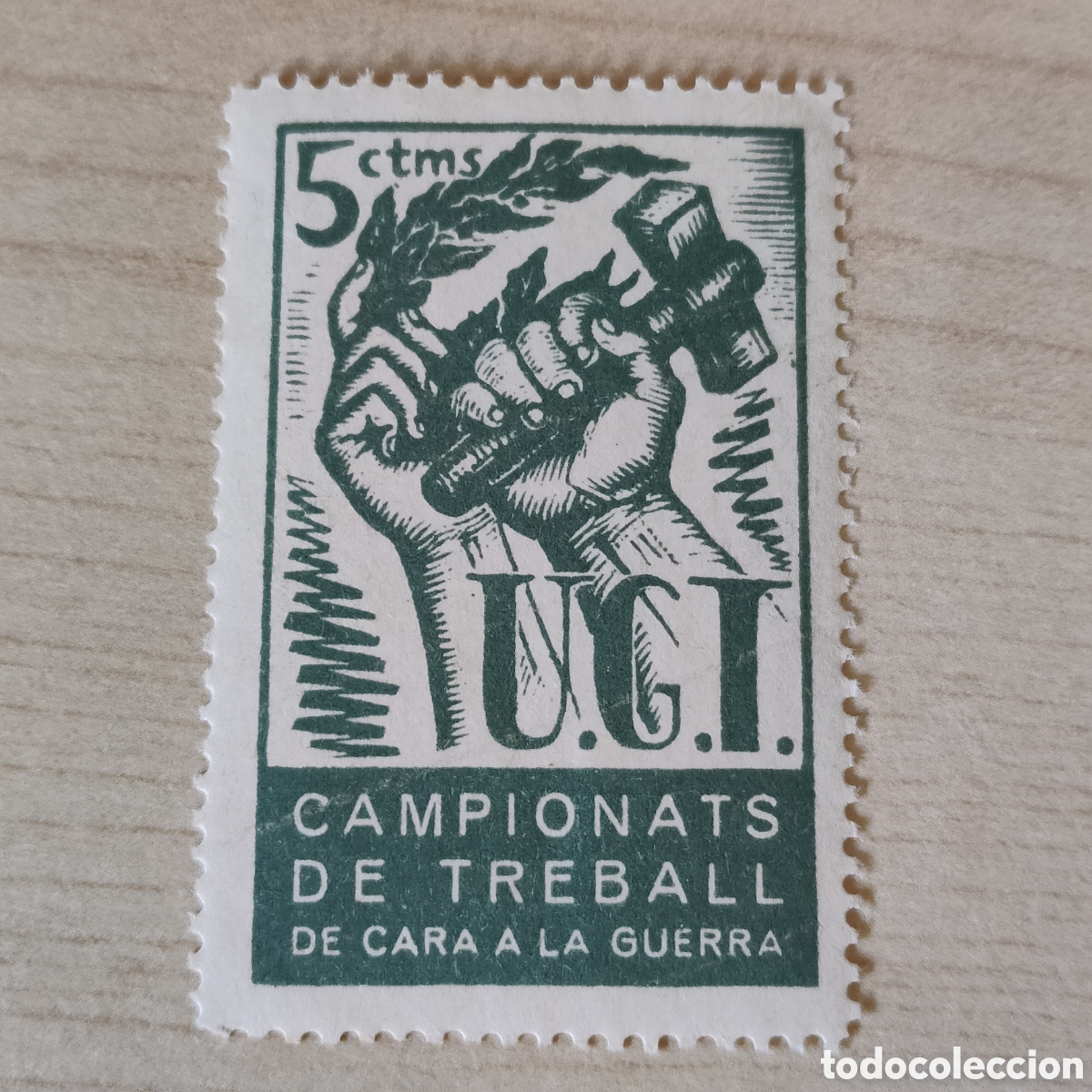 Sellos: z05 U.G.T. Campionats de Treball de Cara a la guerra Allepuz 737 afinet 984 UGT Uni&oacute;n General Trabaj