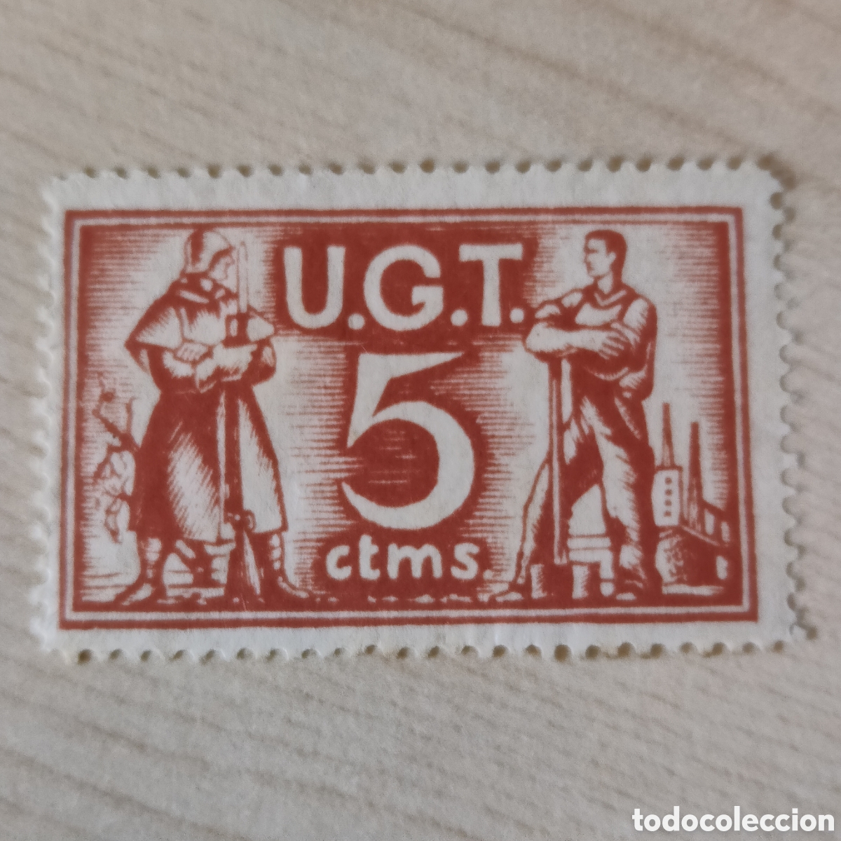 Sellos: z05 U.G.T. 5 cts Allepuz 730 afinet 978 UGT Uni&oacute;n General Trabajadores