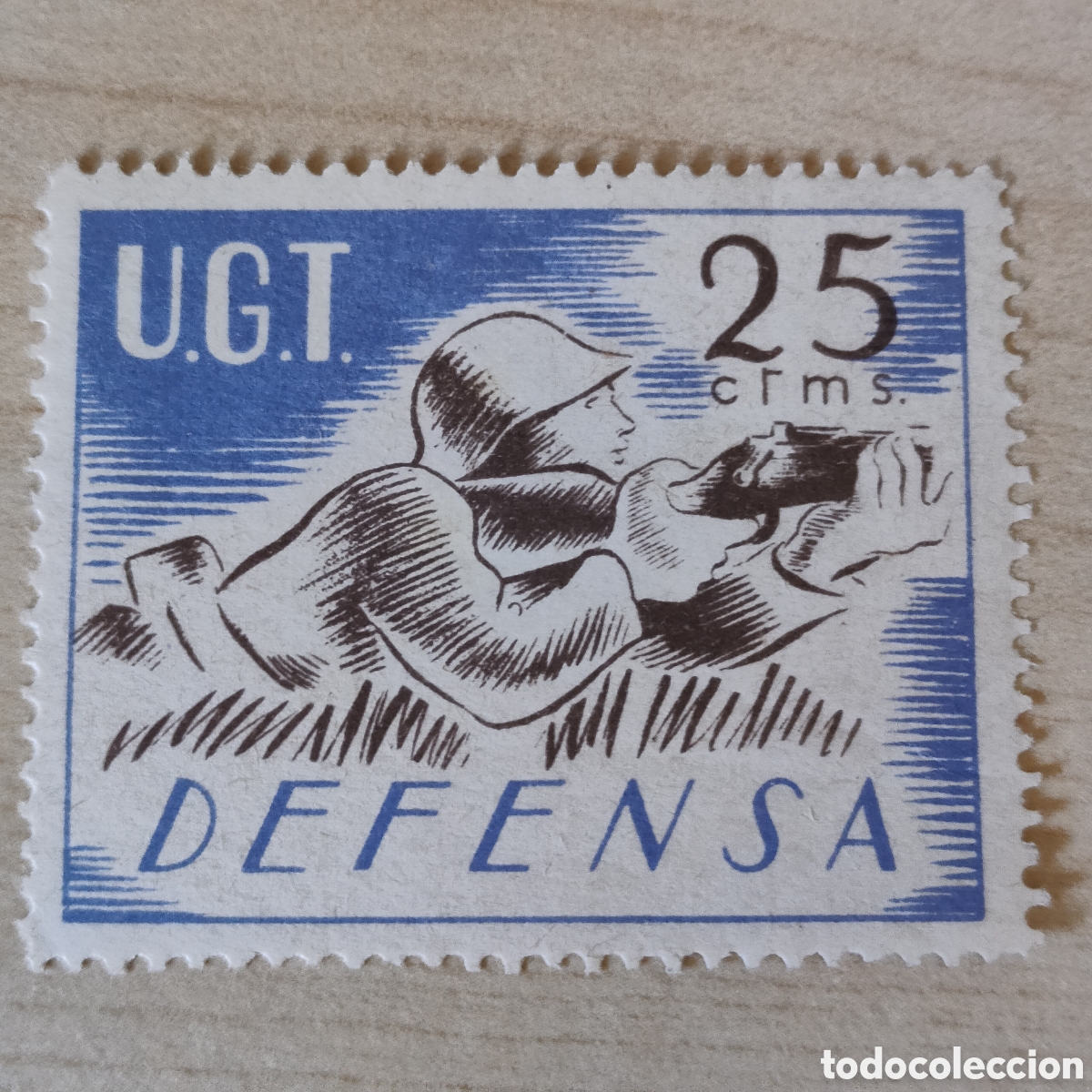Sellos: z05 U.G.T. Defensa Allepuz 737 Afinet 979. UGT Uni&oacute;n General Trabajadores