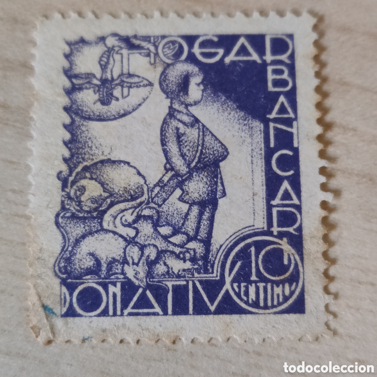 Sellos: z04 Hogar Bancario Donativo 10 cts Allepuz 2388