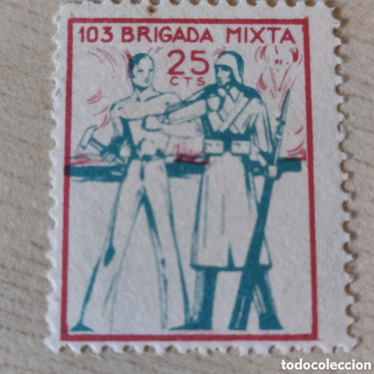 Sellos: z04 Brigada Mixta 103 Internacionales Allepuz 1996 afinet 1131