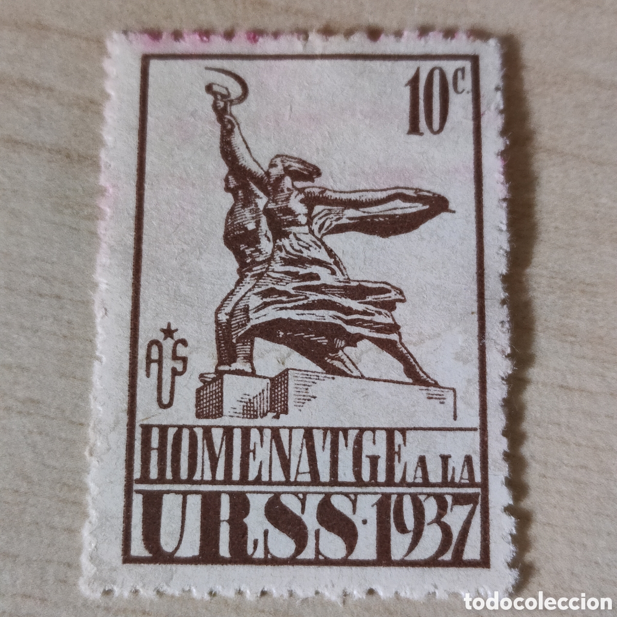 Sellos: z03 Homenatge a la U.R.S.S. 1937 A.U.S. amigos de la Uni&oacute;n Sovi&eacute;tica URSS