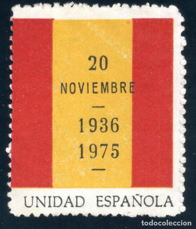 Sellos: UNIDAD ESPA&Ntilde;OLA. 1936-1975. 20 NOVIEMBRE.