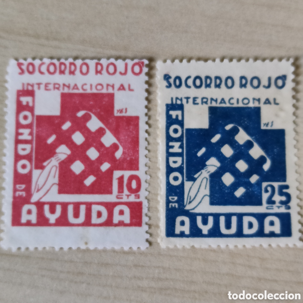 Sellos: z02 Socorro Rojo Internacional Fondo de Ayuda S.R.I. SRI