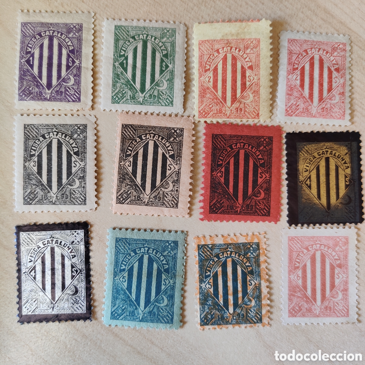 Sellos: x01 Visca Catalunya 1899 nathan 9