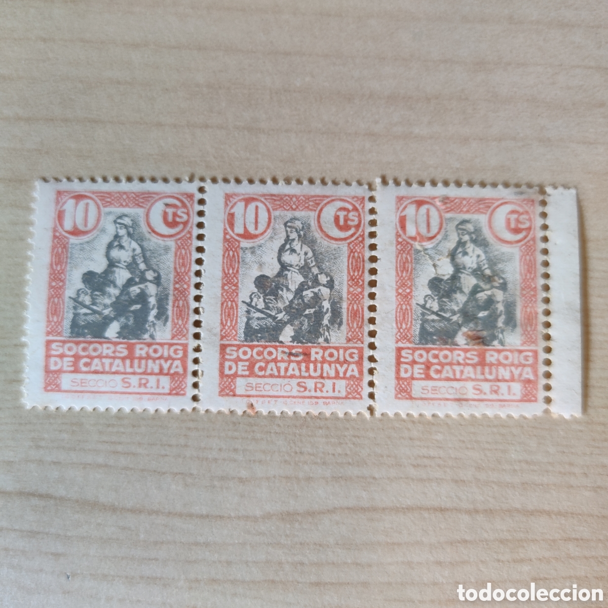 Sellos: a65 Socors Roig de Catalunya Internacional Secci&oacute; S.R.I. SRI Allepuz 1283 afinet 83