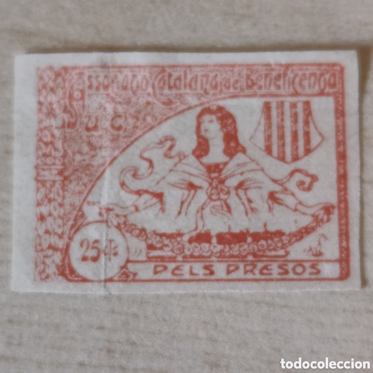 Sellos: x07 Catalunya Pels Presos nathan 52 Allepuz 3437 25 cts Associaci&oacute; Catalana Benefic&egrave;ncia