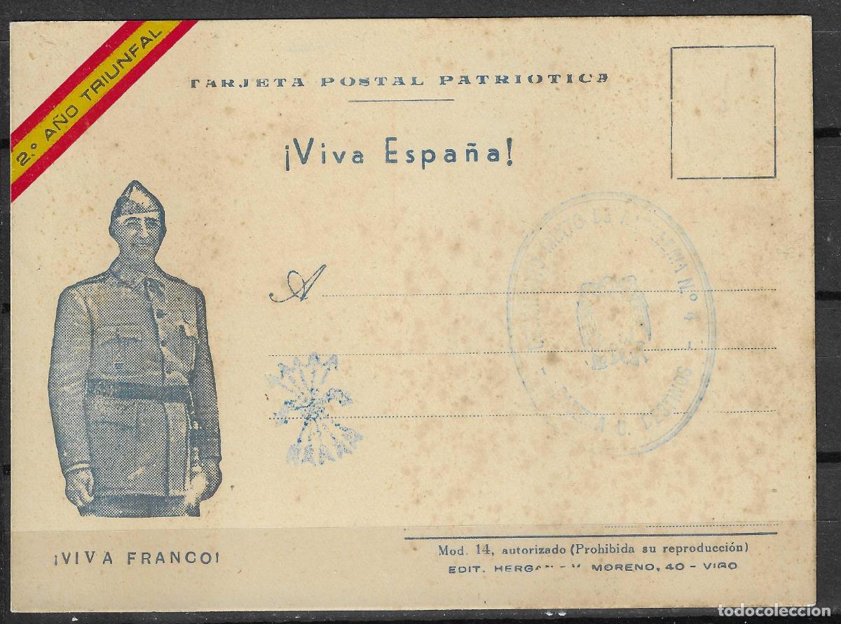 Sellos: PATRIOTICOS TARJETA POSTAL PATRIOTICA FRANCO
