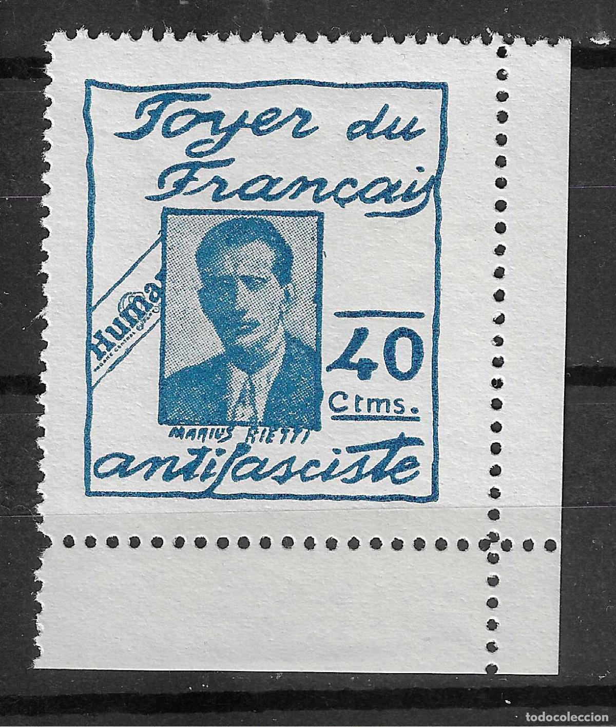 Selos: PATRIOTICOS Y VI&Ntilde;ETAS FOYER DU FRAN&Ccedil;AIS ANTIFASCISTA