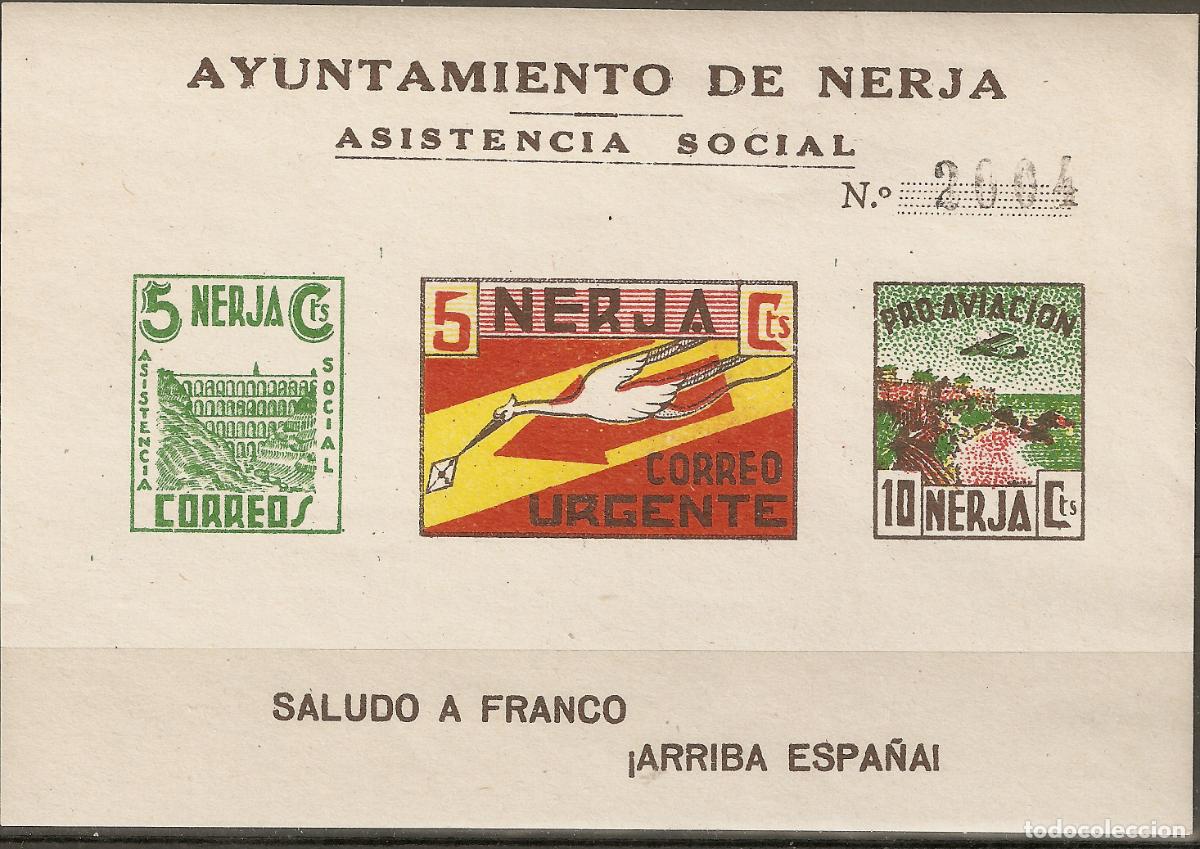 Sellos: LOCALES Y PATRIOTICOS GUERRA CIVIL HOJITA NERJA