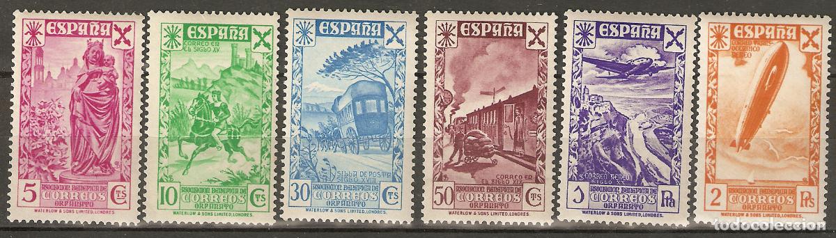 Sellos: BENEFICENCIA 1938 EDIFIL 21/26** SIN FIJASELLOS