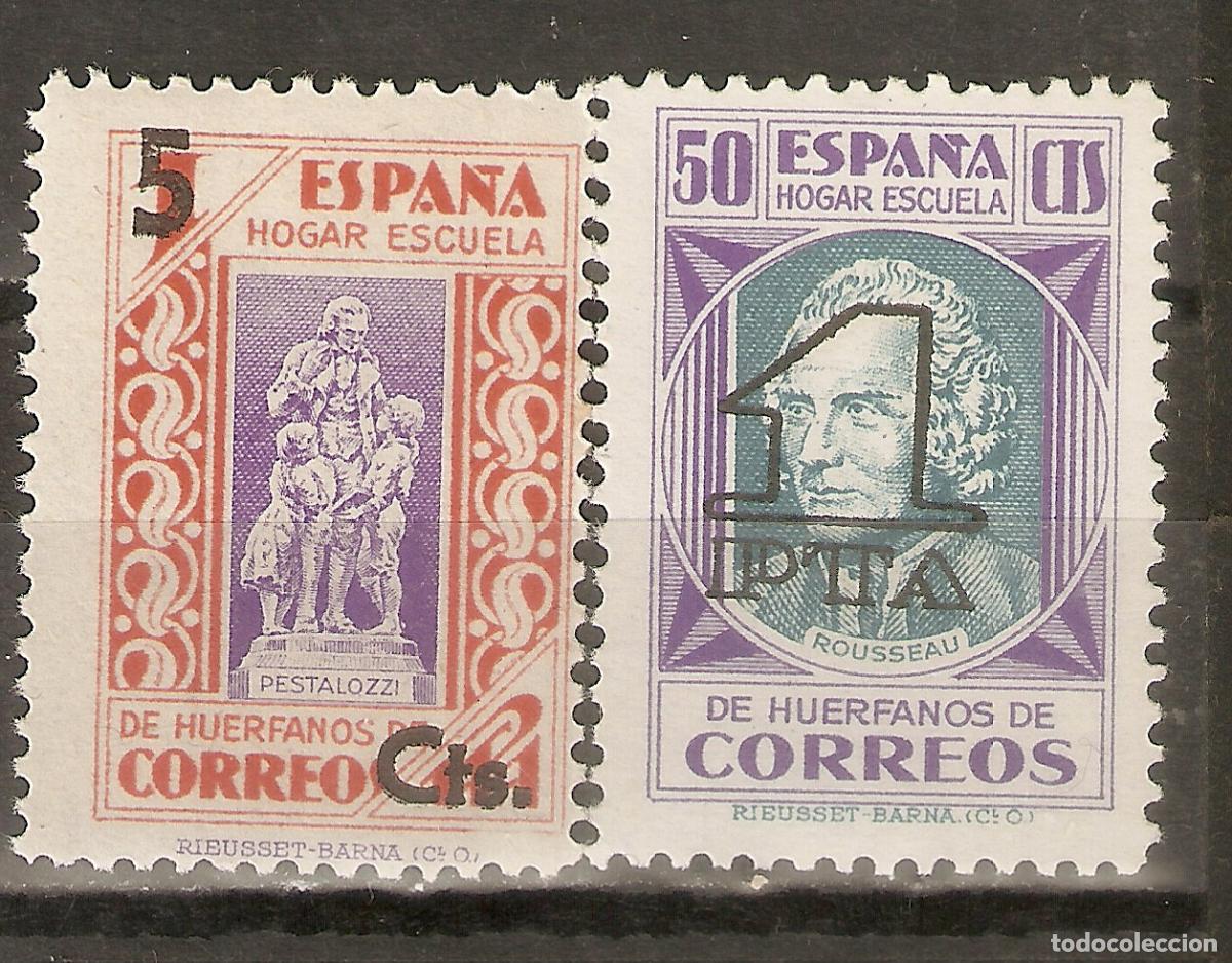 Sellos: BENEFICENCIA 1938 EDIFIL 27/28** SIN FIJASELLOS