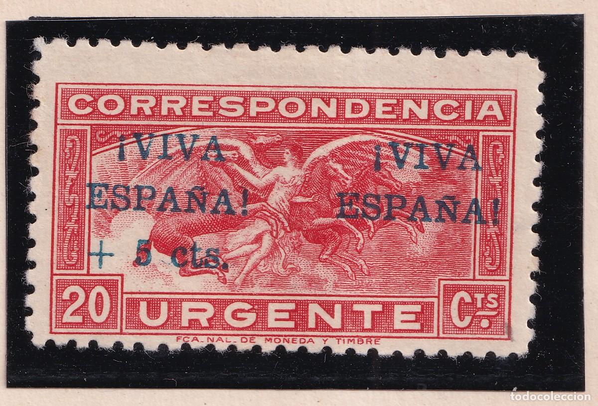Sellos: CORRESPONDENCIA URGENTE 20 CTS CENTIMOS CON SOBRECARGA VIVA ESPA&Ntilde;A + 5 CTS. - NUEVO
