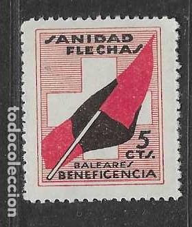 Sellos: BALEARES- 5 CTS- SANIDAD FLECHAS.-VER FOTOS