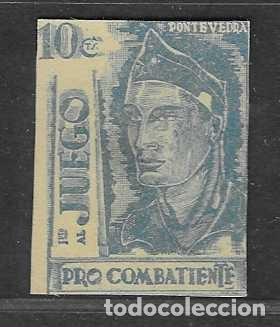 Sellos: PONTEVEDRA- 10 CTS- JUEGOS- PRO COMBATIENTE.-VER FOTOS