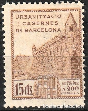 Timbres: Barcelona Espa&ntilde;a Lote de una Vi&ntilde;eta plubicitaria.Nueva sin charnela MNH.1937