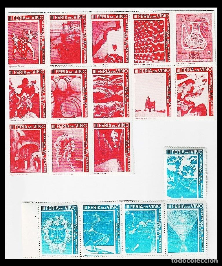 Sellos: 2194 VILAFRANCA DEL PANADES III FERIA DEL VINO 1963 VER