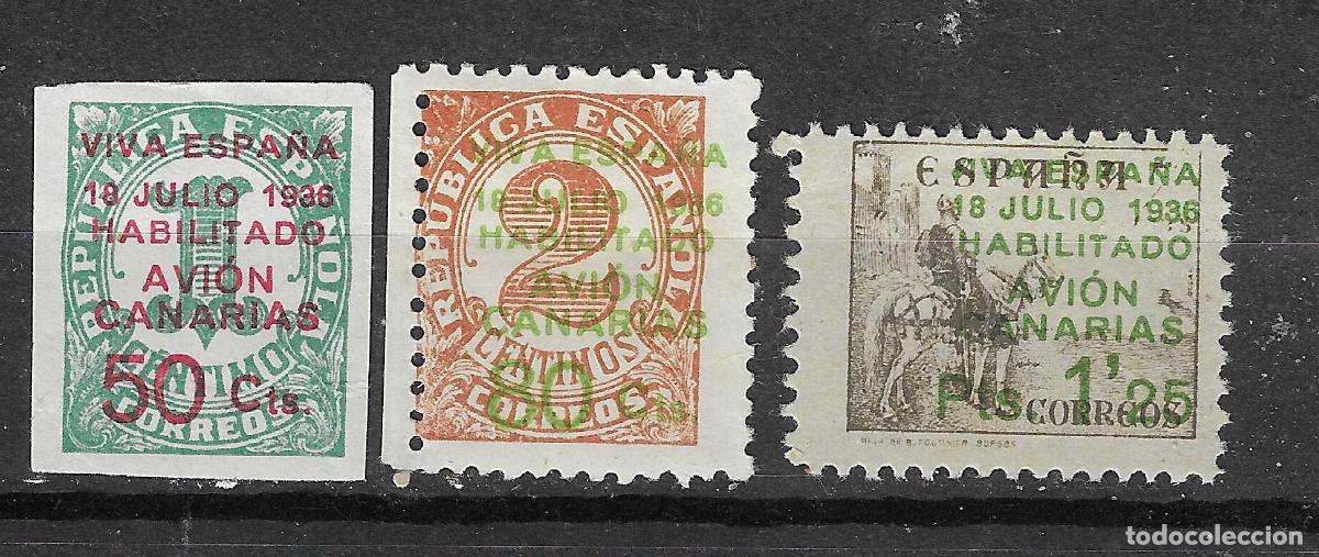 Sellos: CANARIAS 1937 EDIFIL 8/10*