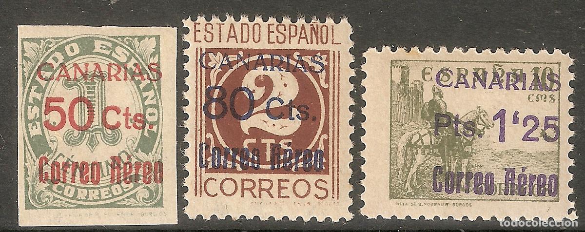 Sellos: CANARIAS 1938 EDIFIL 37/39** SIN FIJASELLOS