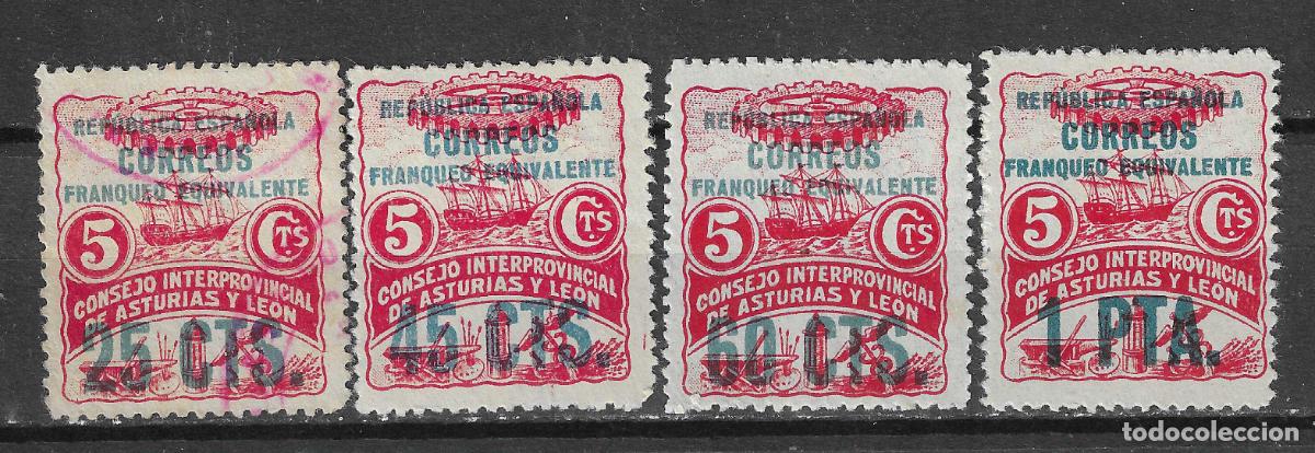 Sellos: ASTURIAS Y LEON EDIFIL 8/11* NUEVOS