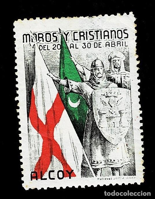 Sellos: 0512 ALCOY Moros y Cristianos del 20 al 30 de Abril con fijasellos y punto claro VER
