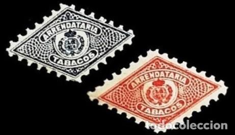 Sellos: 0331 Compa&ntilde;ia ARRENDATARIA DE TABACOS Serie completa Sin fijasellos