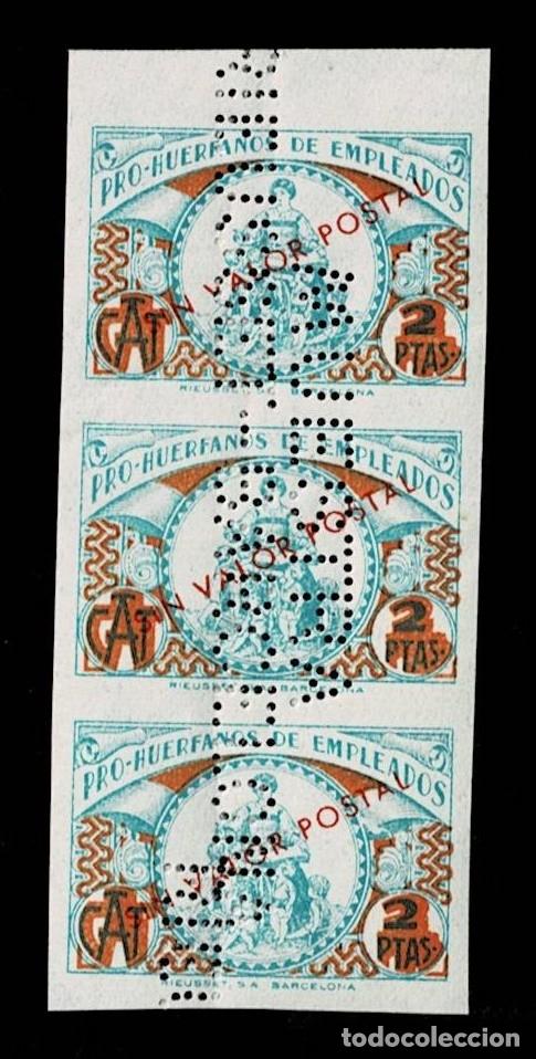 Sellos: 0359 C.A.T. (Compa&ntilde;ia Arrendataria de Tabacos) Valor 2 Pts SIN DENTAR Con TALADRO (MUESTRA RIEUSSET