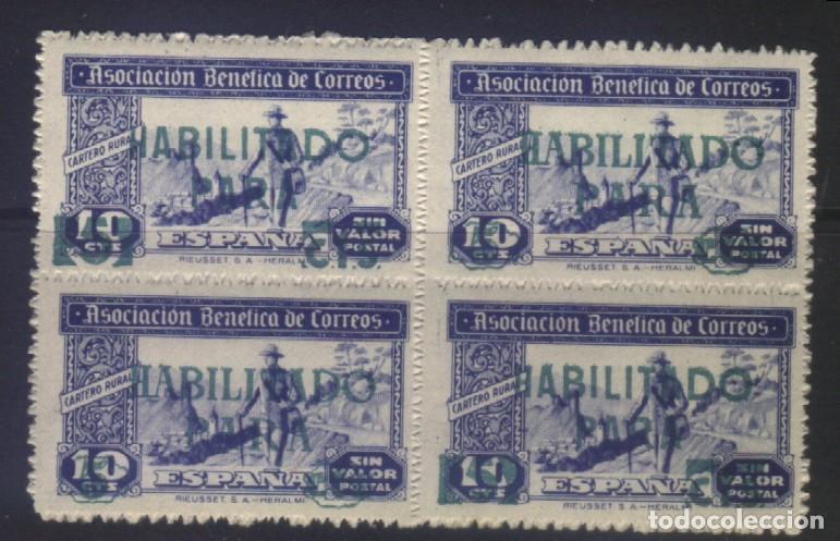 Sellos: S-11871- ASOCIACION BENEFICA DE CORREOS. CARTERO RURAL. HABILITADOS.