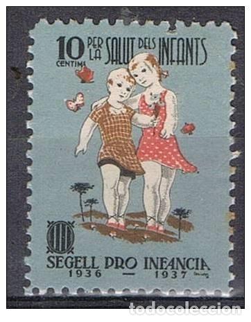 Sellos: Generalitat de Catalynia 1936 - Pro infancia mh*