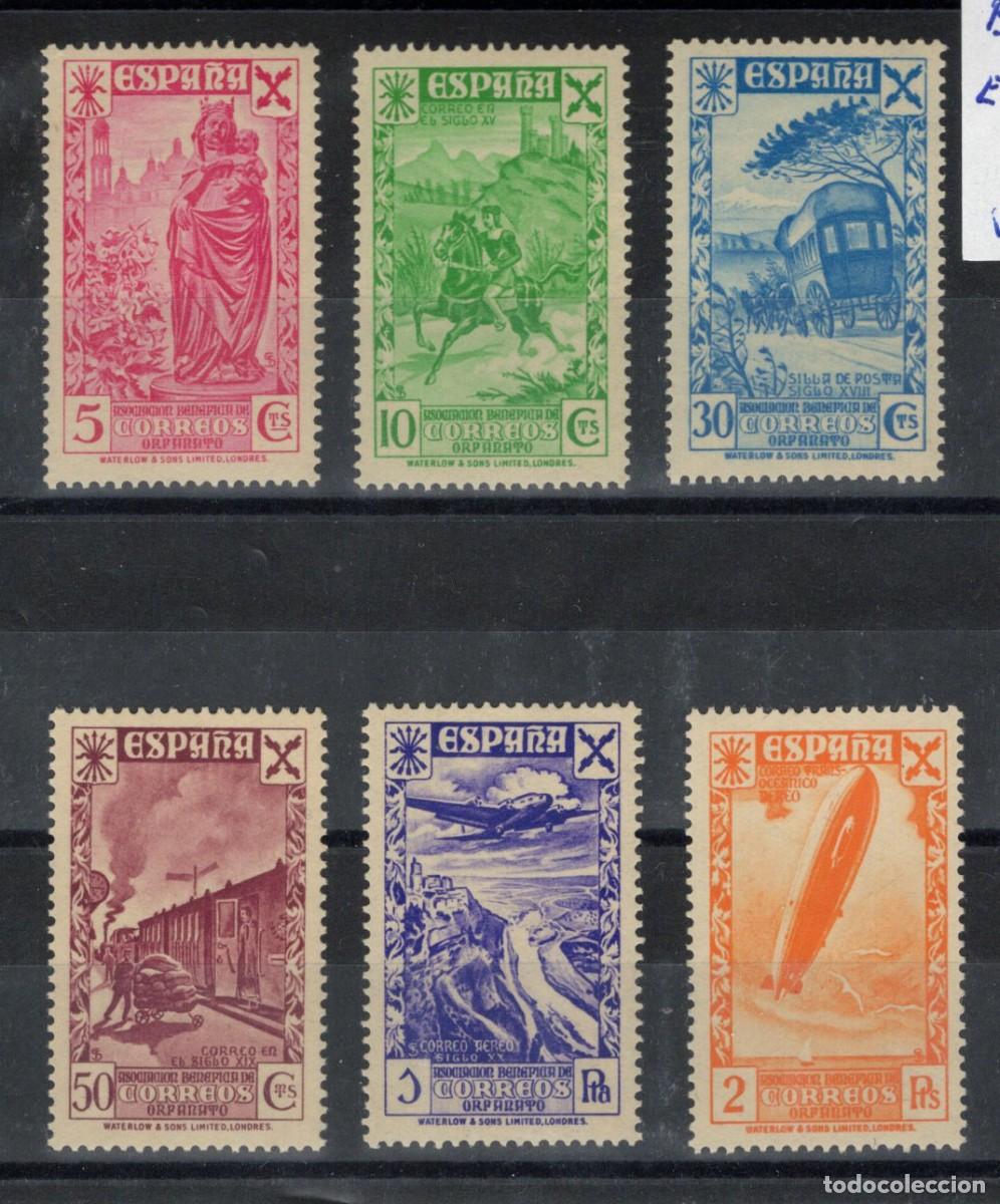 Sellos: Oferta sellos Espa&ntilde;a BENEFICIENCIA a&ntilde;o 1938 EDIFIL 21/26* SERIE COMPLETA en NUEVO v.c. 11 &euro;