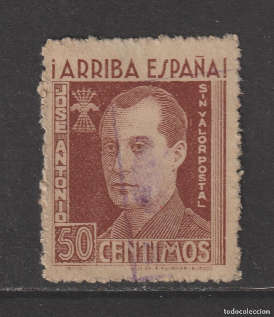 Sellos: Vi&ntilde;eta patriotica bando nacional - Jose Antonio Primo de Rivera, usado