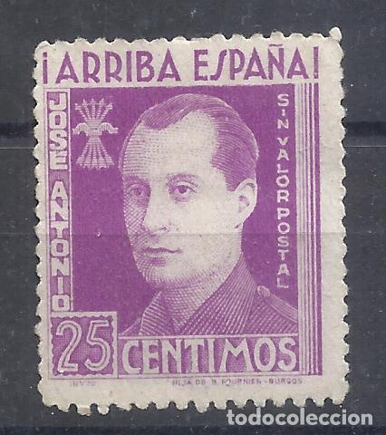 Sellos: jose antonio arriba espa&ntilde;a 25 cts morado nuevo(*) sin numeracion