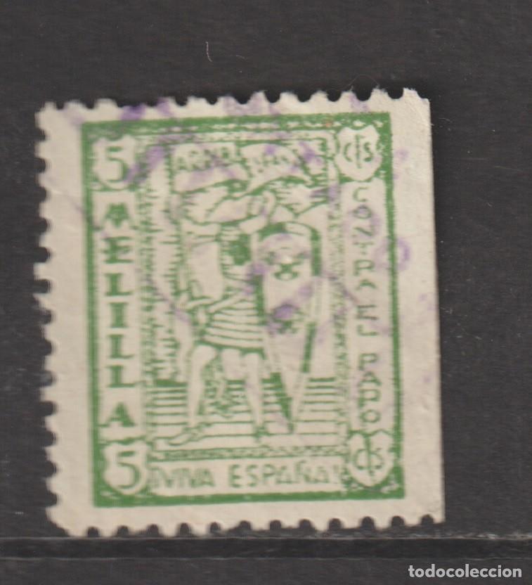 Sellos: Vi&ntilde;eta local Melilla, zona nacional - Contra el paro usado