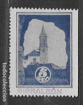 Sellos: GIBRALEON-HUELVA- 5 CTS-SOBRECARGA VIOLETA HORIZONTAL- EDIFIL-ALLEPUZ N&ordm; 11.-VER FOTOS