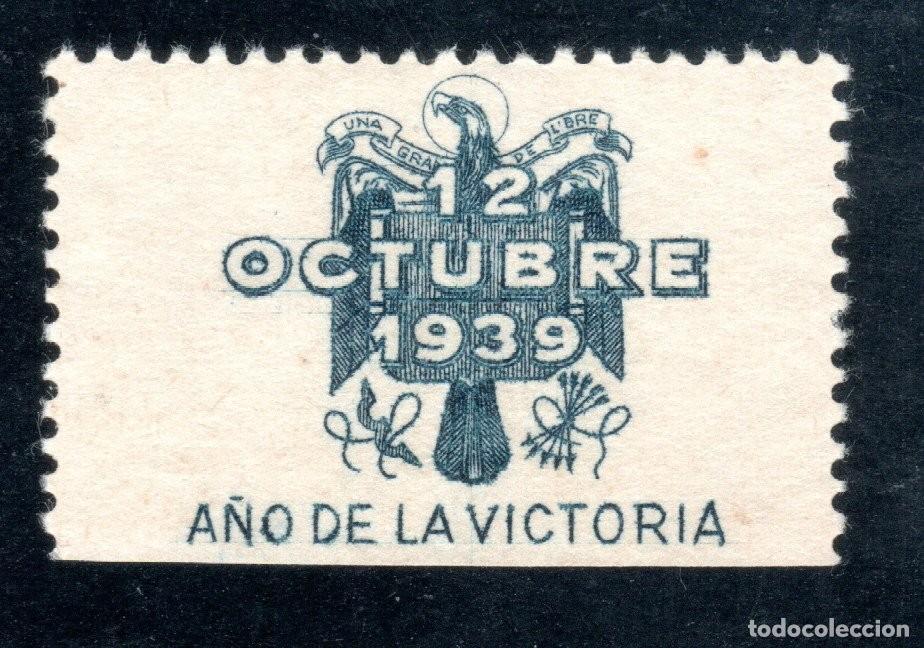 Sellos: A&Ntilde;O DE LA VICTORIA. 12 DE OCTUBRE 1939. MNH ** MUY RARO.