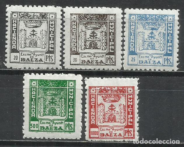 Stamps: C13-ANTIGUOS SELLOS LOCALES FISCALES ESPA&Ntilde;A BAEZA JAEN HACIENDA MUNICIPAL IMPUESTOS TASAS TAX.CON VA