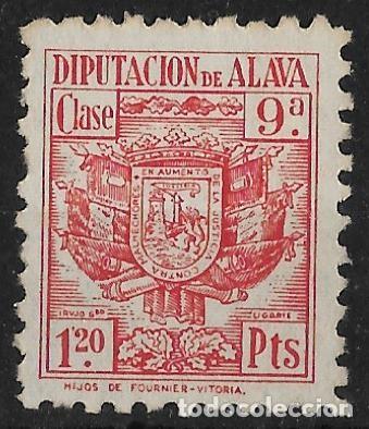 Sellos: Fiscal Timbre ALAVA, Vitoria, Euskadi. P.Vasco. 1,20 Pts. Clase 9