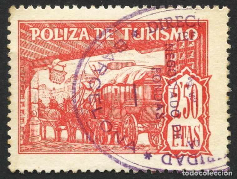 Sellos: VI&Ntilde;ETA, FISCAL, P&Oacute;LIZA DE TURISMO, VALOR: 2,5 PESETAS, MATASELLOS ESPECIAL